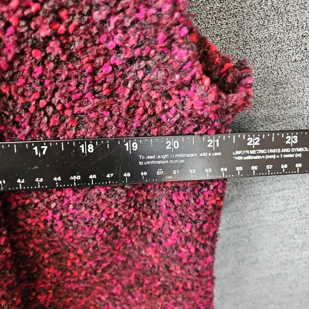 Coldwater Creek Sz Med Black And Red Vest Wool blend